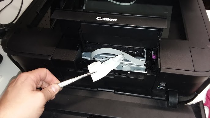 How to clear Canon printer error code?
