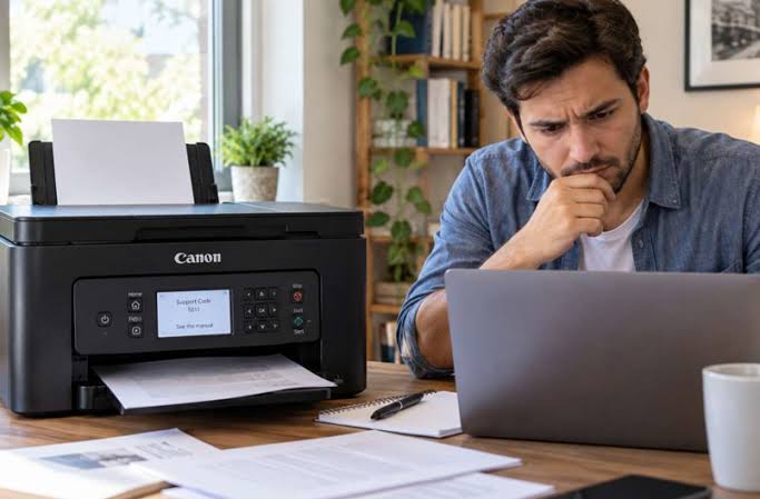 How do I manually reset my Canon printer?